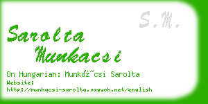 sarolta munkacsi business card